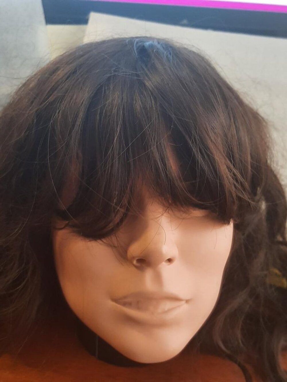 NEW  ! Long 20 Inch Hair Curly Wavy Wig Brown